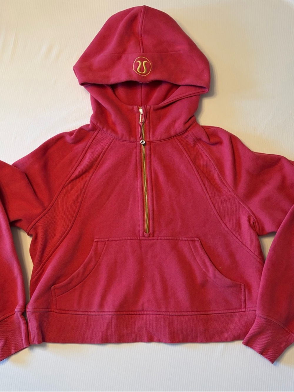lululemon athletica Raspberry Cream Half-Zip Hoodie